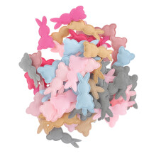 100St DIY Konijn Applique Mix Kleuren Kledingdecoratie