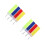 8Pièces Brassards Nylon Élastiques Captains Confortables Colorés 8