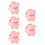 5Pièces Rose Petite Ours Hydratant Portable 7