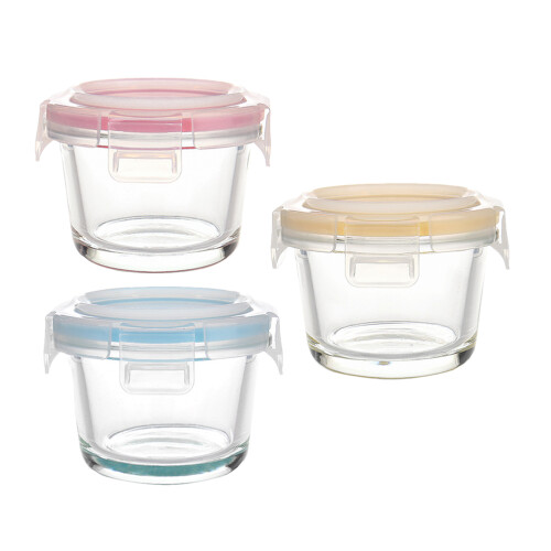 6Pièces Bols En Verre Lidded Pour Usage Varié 2