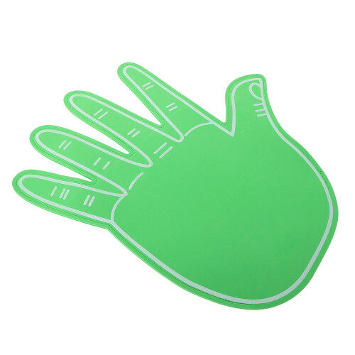 3Pièces Grande Main Eva Vert Pour Animation Cheerleading Party 1