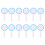 36Pièces Tableaux Blancs Bluets Réutilisables Paddles À Main 2