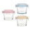 6Pièces Bols En Verre Lidded Pour Usage Varié 1