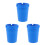 3Pièces Cendrier Auto Portable Bleu Plastique Compact Pour 7