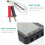 2Pièces Multimètre ABS Noir Portable Durable 6