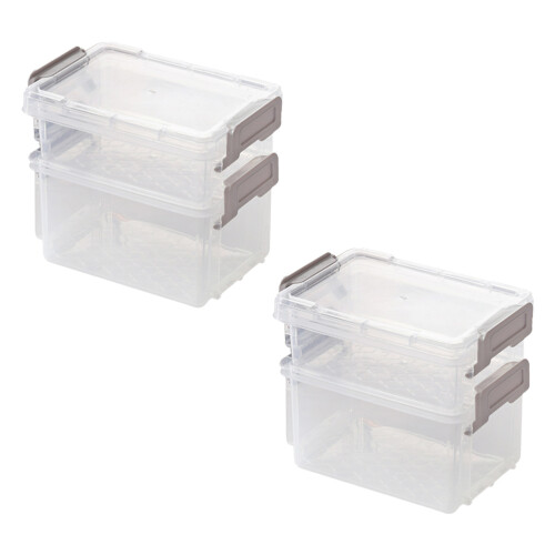12Pcs Assorted Color Plastic Sundries Organizer Stackable Storage Box 2