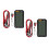2Pièces Multimètre ABS Noir Portable Durable 9