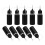 45Pièces Bouteilles Plastique Noires Pointe Fine Pour Colle 3