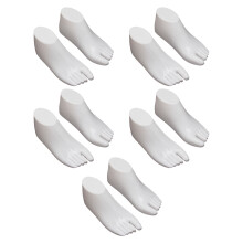 15Pairs Durable White PVC Kids Shoes Display Stands Feet Models