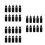 45Pièces Bouteilles Plastique Noires Pointe Fine Pour Colle 8