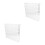 2Pièces Râtelier Transparent À Fixer Murale Multi-Usage 9