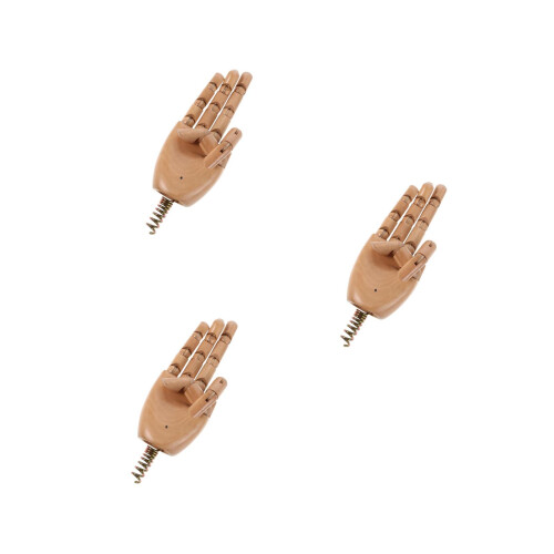 3Pièces Main Bois Bionique Pour Dessin Présentation 2