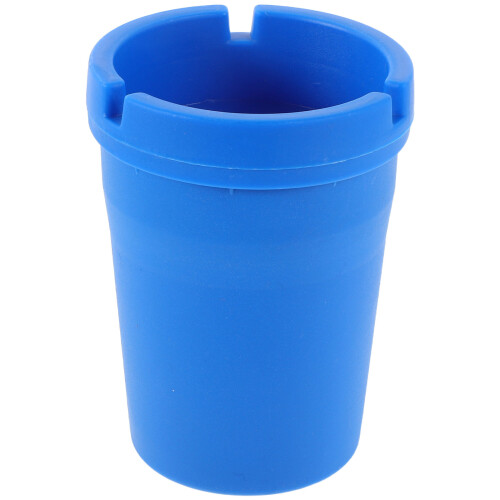 3Pièces Cendrier Auto Portable Bleu Plastique Compact Pour 1
