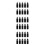 45Pièces Bouteilles Plastique Noires Pointe Fine Pour Colle 5