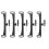 5Ensembles Support Plaque Caméra Recul Plastique Noir Auto 11