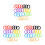 75Pièces Étiquettes Clés Silicone Colorées Caps Identificateurs Auto 4