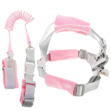 5Pcs Toddler Safety Harness Leash Pink Alloy Spring Rope Comfortable
