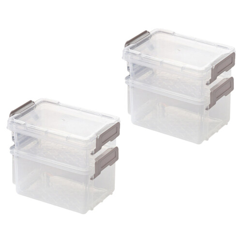 12Pcs Assorted Color Plastic Sundries Organizer Stackable Storage Box 1