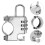 5Pcs Universal Motorcycle Lock Aluminum Anti-Theft Combination 11