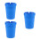 3Pièces Cendrier Auto Portable Bleu Plastique Compact Pour 6
