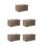 5Pcs Multi-Color Clear Plastic Storage Boxes for Collectibles 7