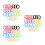 75Pièces Étiquettes Clés Silicone Colorées Caps Identificateurs Auto 10
