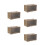 5Pcs Multi-Color Clear Plastic Storage Boxes for Collectibles 5
