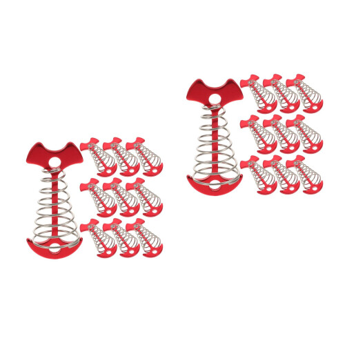 20Pièces Ancrages Tentes Aluminium Compact Portable 2