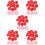 500Pcs Red Plastic Fire Alarm Covers Replaceable Detector Caps 10