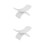 2Pcs Compact White Nail Art Hand Pillow Wrist Support Cushion 10