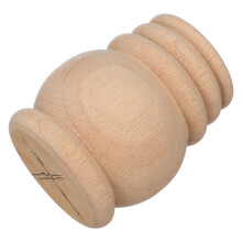 2Pcs Khaki Wooden Sofa Leg Replacements Elegant Round Furniture Feet