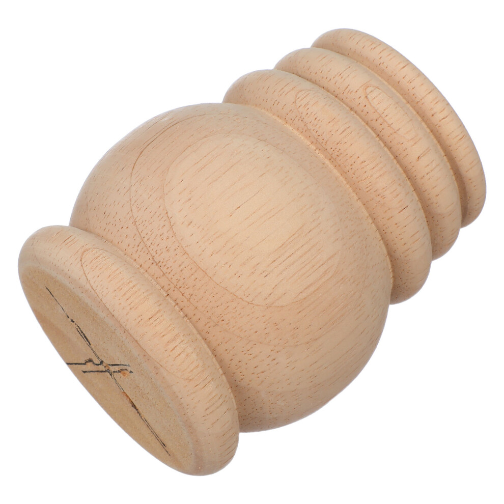 2Pcs Khaki Wooden Sofa Leg Replacements Elegant Round Furniture Feet 3633093019481