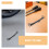 5Ensembles Support Plaque Caméra Recul Plastique Noir Auto 9