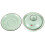 3Sets Portable Ceramic Water Mug Handheld Tea Cup with Lid Light Green 1