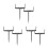6Pcs Black Adjustable Metal Pipe Brackets for Outdoor Gutter Support 7