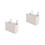 2Pcs Felt Fabric Bedside Storage Bag with Mesh Hanging Organizer White 8