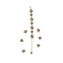 15Pcs DIY Pendant Charms Golden Alloy Jewelry Cork Base Set