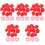 500Pcs Red Plastic Fire Alarm Covers Replaceable Detector Caps 5