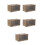 5Pcs Multi-Color Clear Plastic Storage Boxes for Collectibles 6