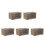 5Pcs Multi-Color Clear Plastic Storage Boxes for Collectibles 3