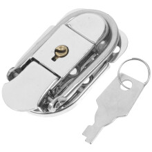 5Pcs Iron Toggle Latch Hasp Silver Suitcase Lock Buckle for Gift Boxes