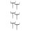 6Pcs Black Adjustable Metal Pipe Brackets for Outdoor Gutter Support 6