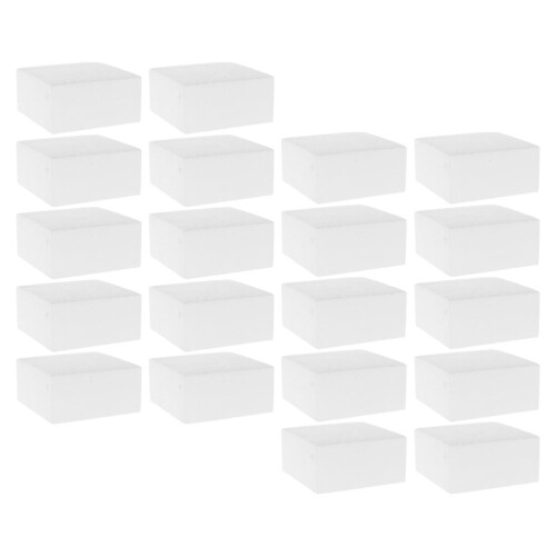 80Pcs White Foam Cake Practice Dummies for Fondant and Cake Modeling 1