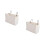 2Pcs Felt Fabric Bedside Storage Bag with Mesh Hanging Organizer White 5