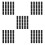 100Pcs Black Replacement Sponge Filter for Fish Tank Filtration 9