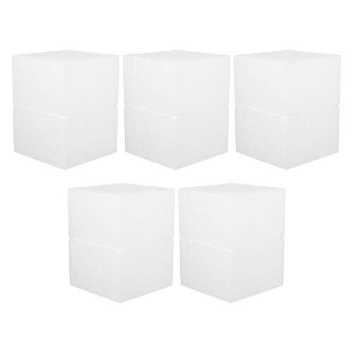 20Pcs Foam Cake Dummy Set White for Wedding Party Birthday Display Use 1