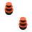 6Pcs Red Plastic Fishing Live Bait Box Worm Storage Container Portable 6
