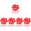 500Pcs Red Plastic Fire Alarm Covers Replaceable Detector Caps 7
