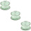 3Sets Portable Ceramic Water Mug Handheld Tea Cup with Lid Light Green 10