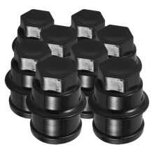 24Pcs Adjustable Black Metal Lug Nut Covers for Cars and Trucks